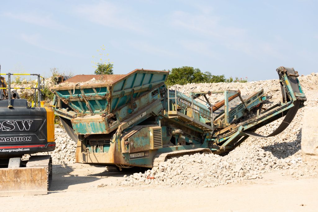 _33A7488 Rock crusher at DSW's yard in St Dennis, Cornwall
