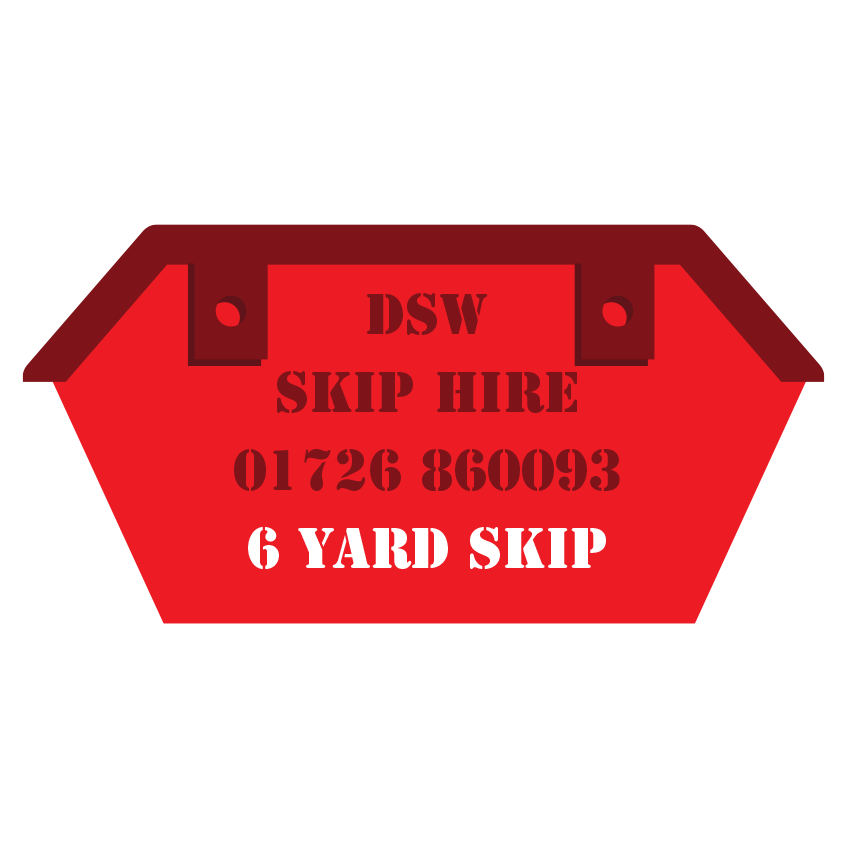6 Yard Skip Hire Image - DSW Cornwall